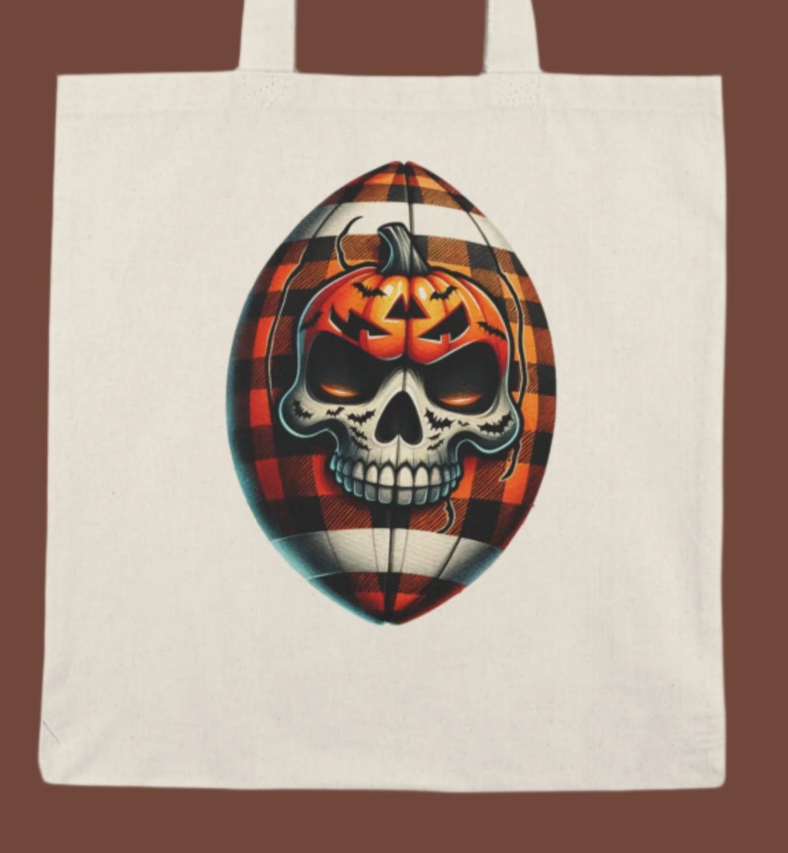 Tote, Hallowe'en, Canvas, Natural, Tote Bag