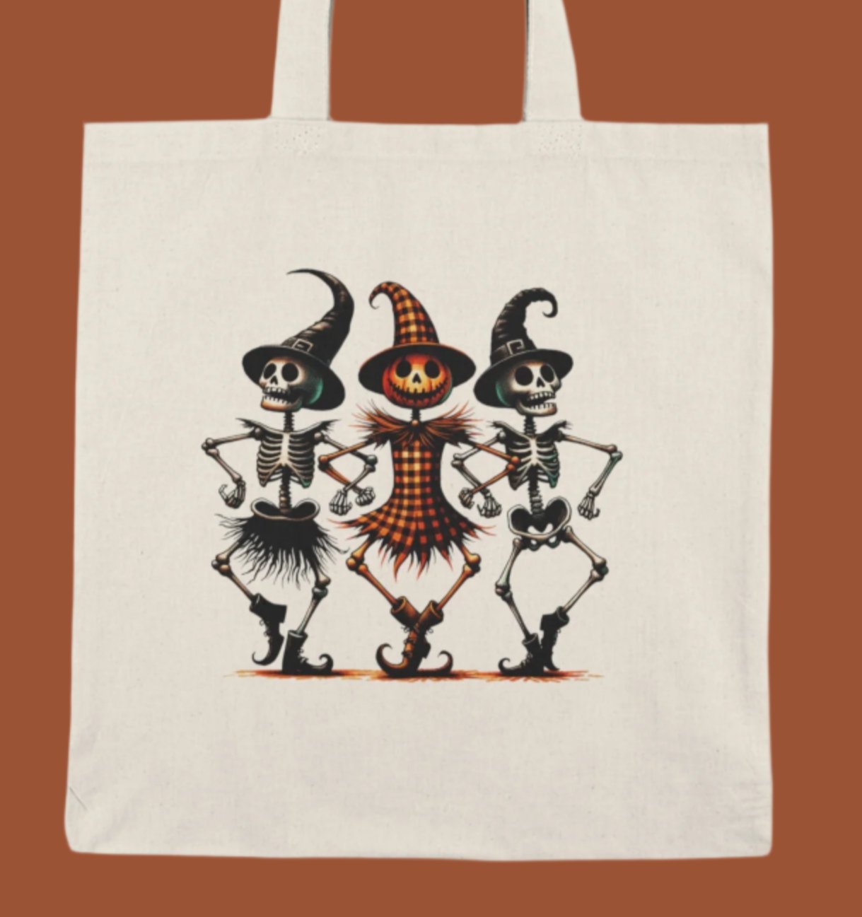 Tote, Hallowe'en, Canvas Bag, Natural, Shopping Bag