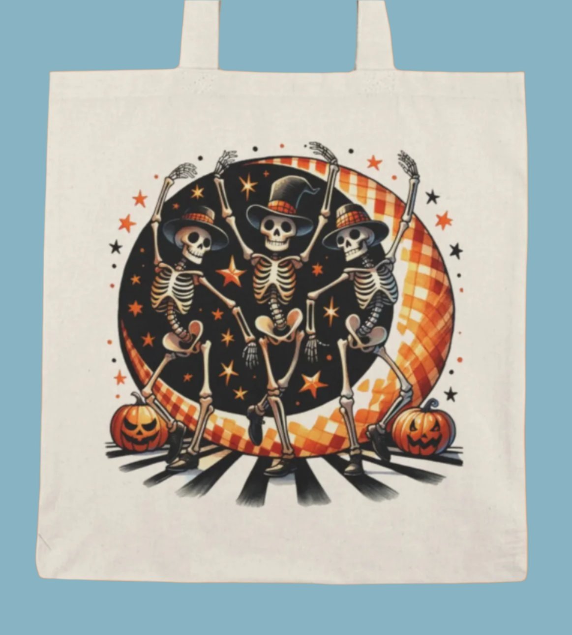 Tote, Hallowe'en, Natural Canvas, Shopping Bag