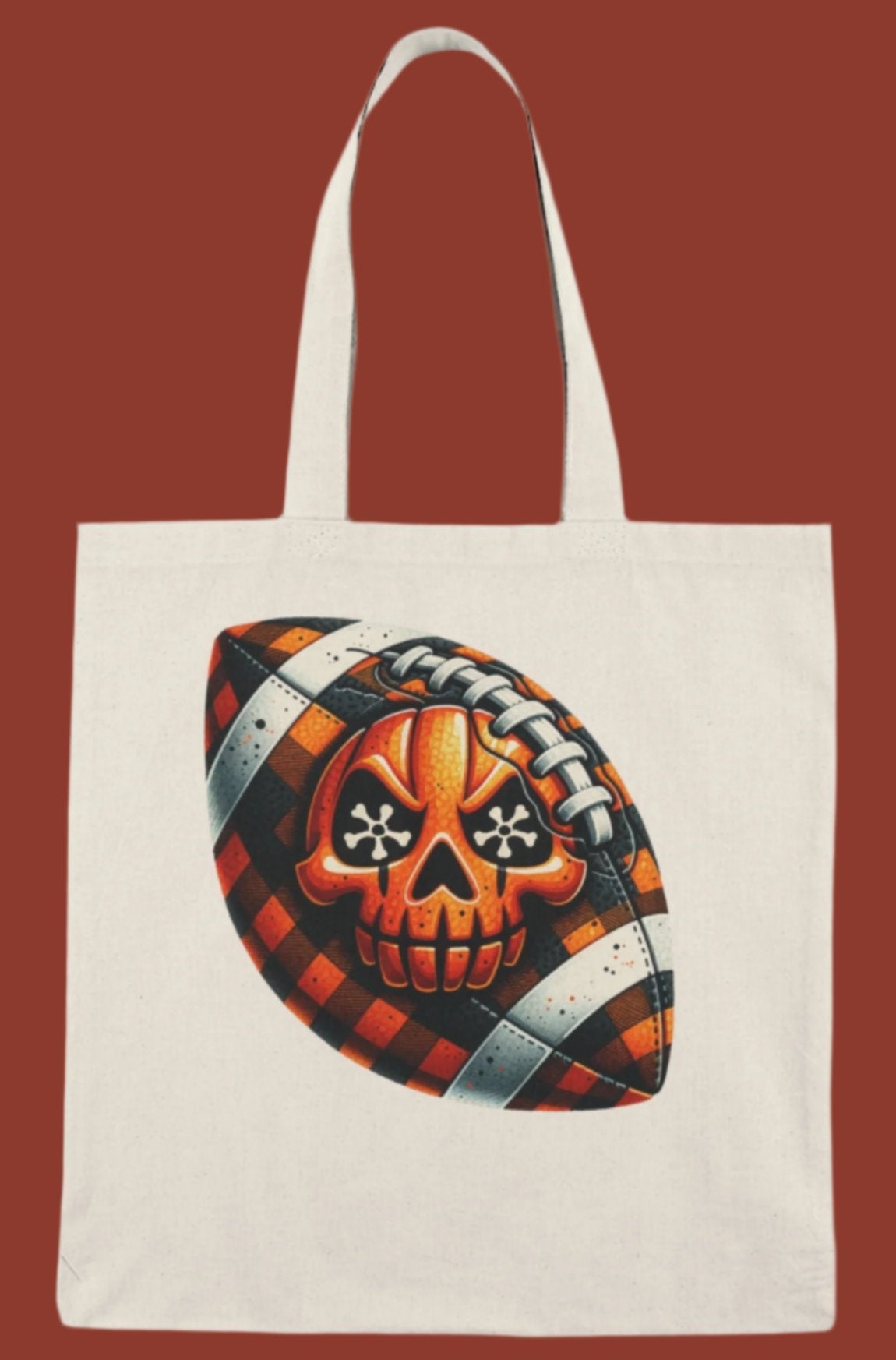 Tote, Hallowe'en, Football, Canvas Bag, Natural, Shopping Bag