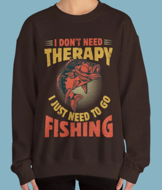 Sweater, Fishing, Crewneck, Sweatshirt
