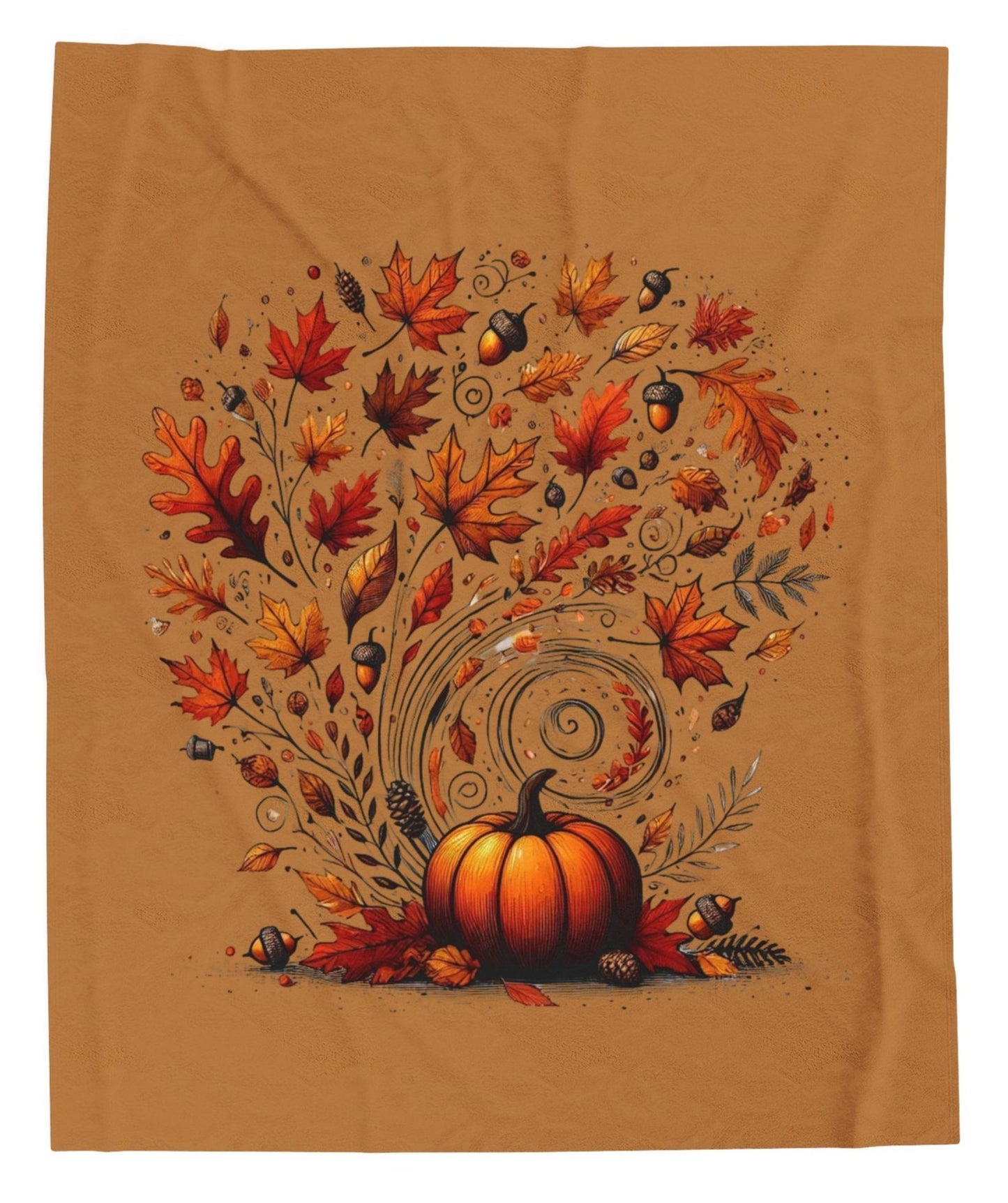 Throw, Autumn, Velveteen Plush, Blanket