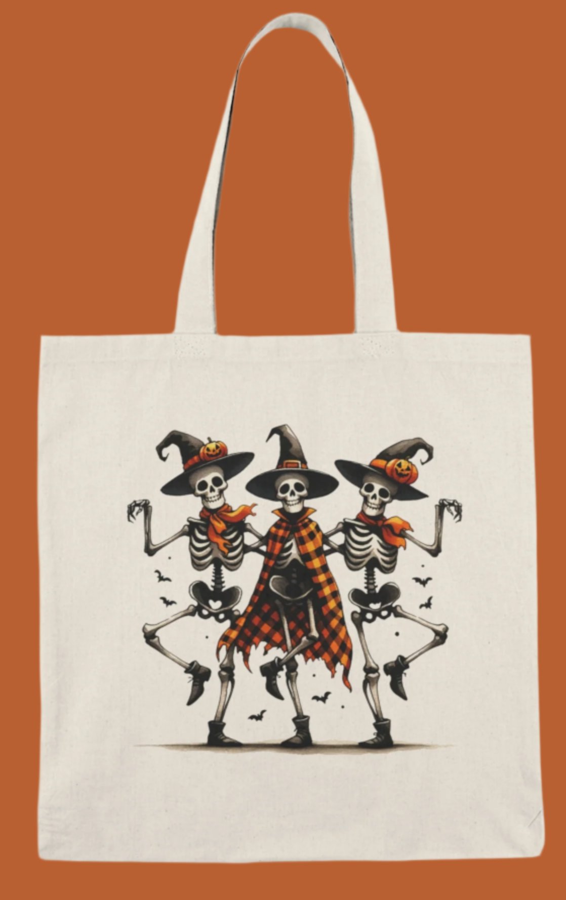 Tote, Hallowe'en, Canvas Bag, Natural, Shopping Bag