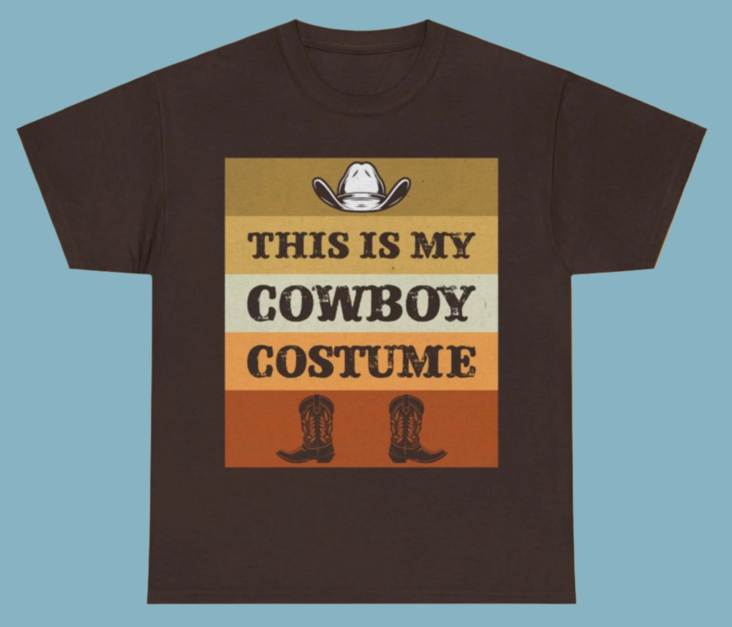 T-shirt,  Hallowe'en, Cowboy Costume, Cotton Tee