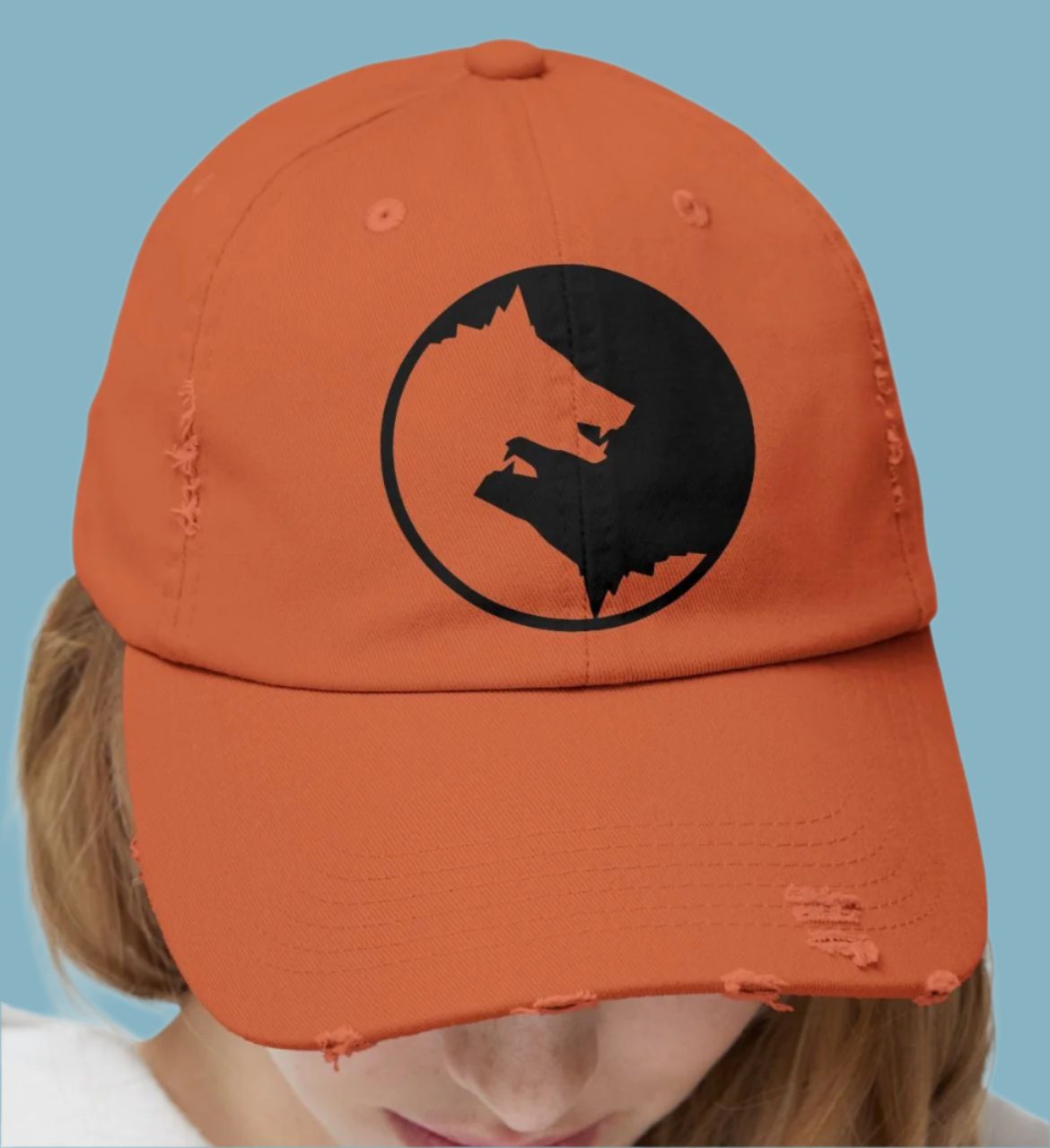 Hat, Wolf, Ying Yang, Cap