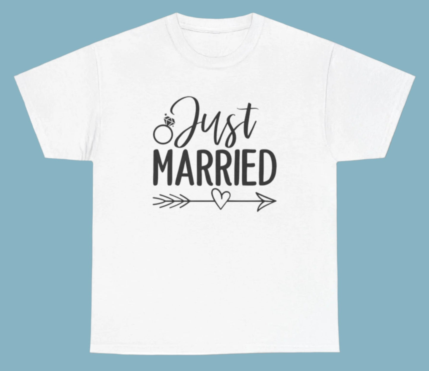T-shirt, Just Married, Cotton Tee