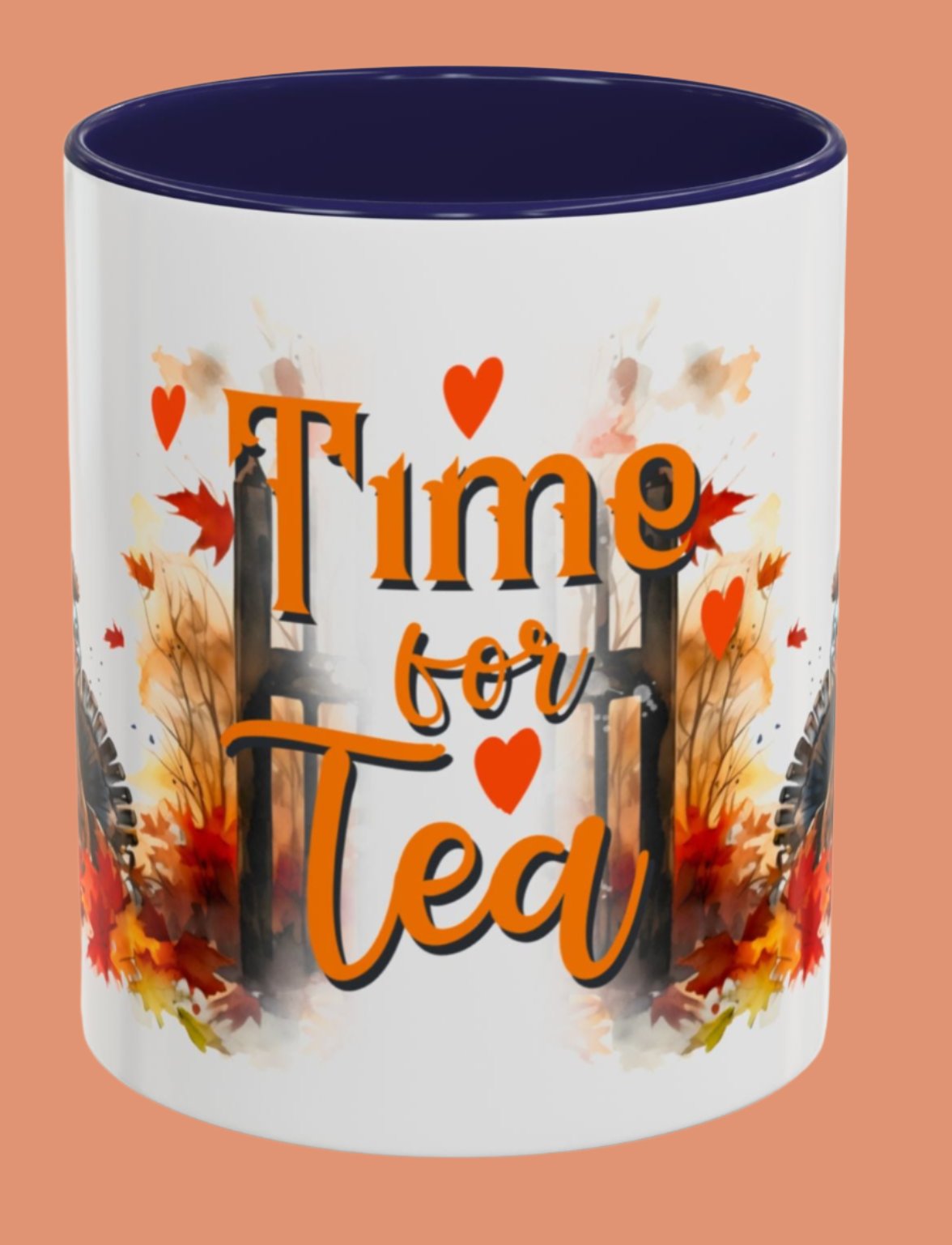 Tea Cup, Autumn, Accent Coffee Mug (11, 15oz)