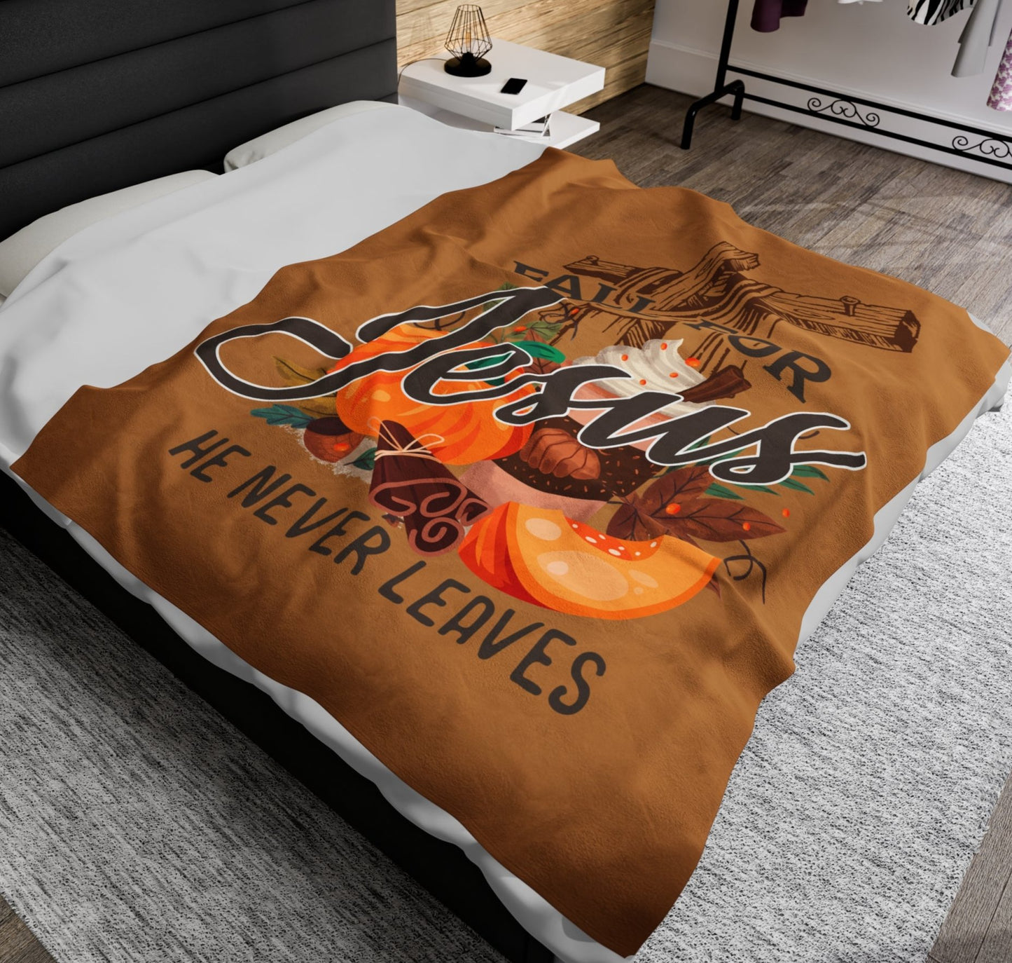 Throw, Autumn, Velveteen Plush, Blanket