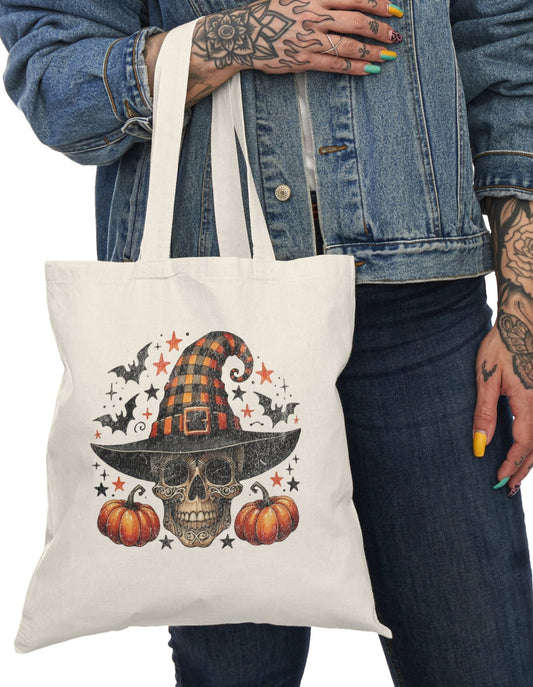 Tote, Hallowe'en, Canvas Bag, Natural, Shopping Bag