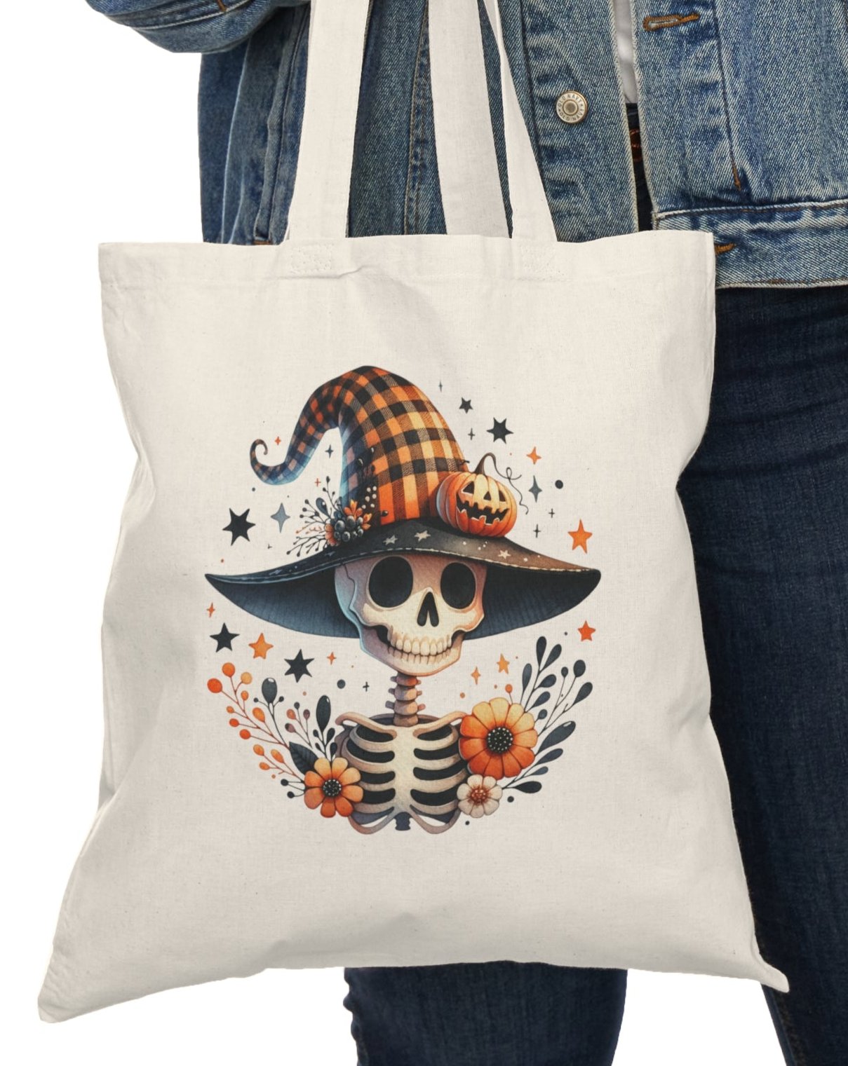 Tote, Hallowe'en, Canvas Bag, Natural, Shopping Bag