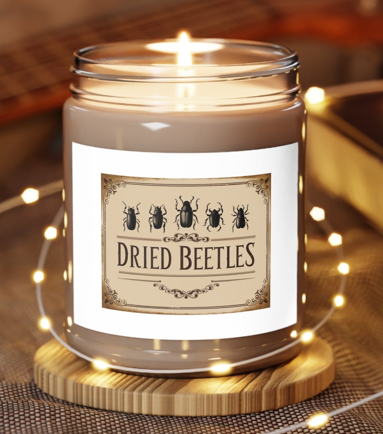 Candle, Jar, Dried Beetles, Scented, Set