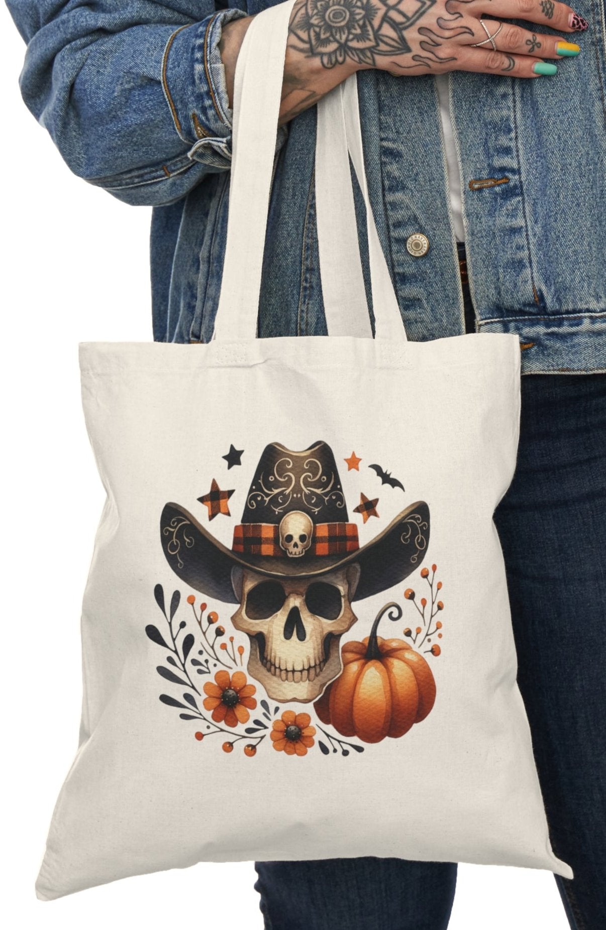 Tote, Hallowe'en, Natural Canvas, Shopping Bag
