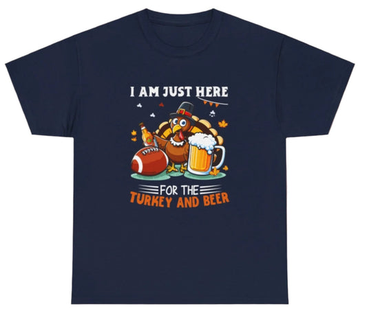 T-shirt, Thanksgiving, Football, Cotton Tee