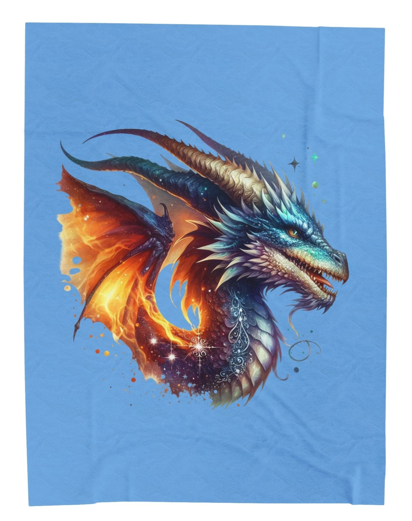 Throw, Dragon, Velveteen Plush, Blanket