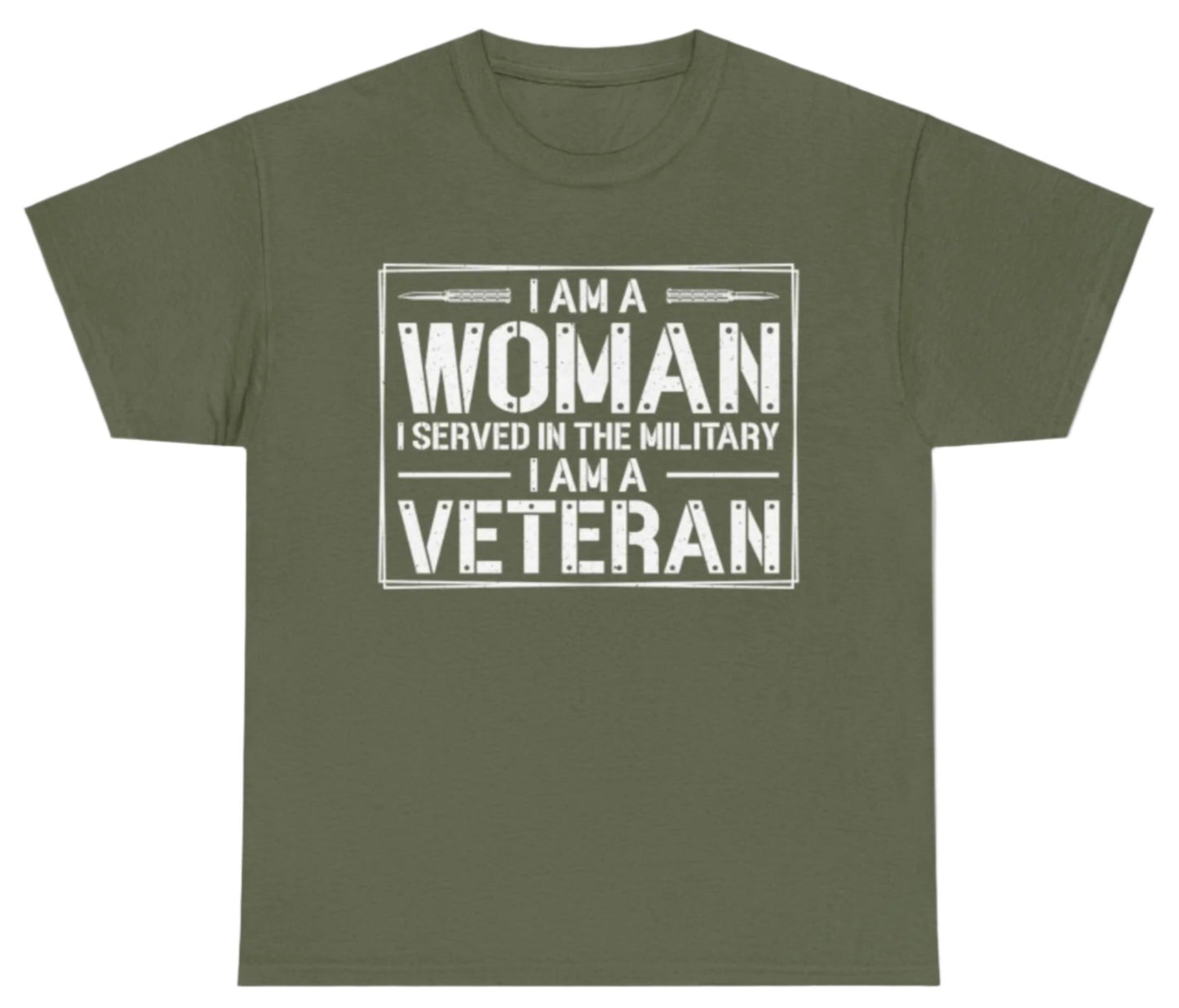 T-shirt, Woman Veteran, Cotton Tee