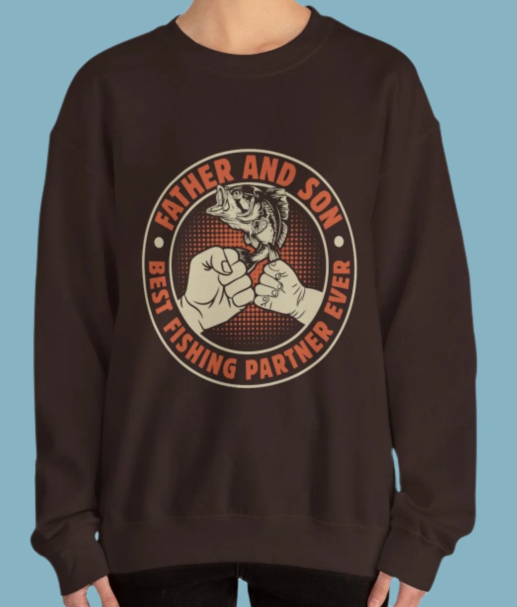 Sweater, Fishing, Crewneck, Sweatshirt