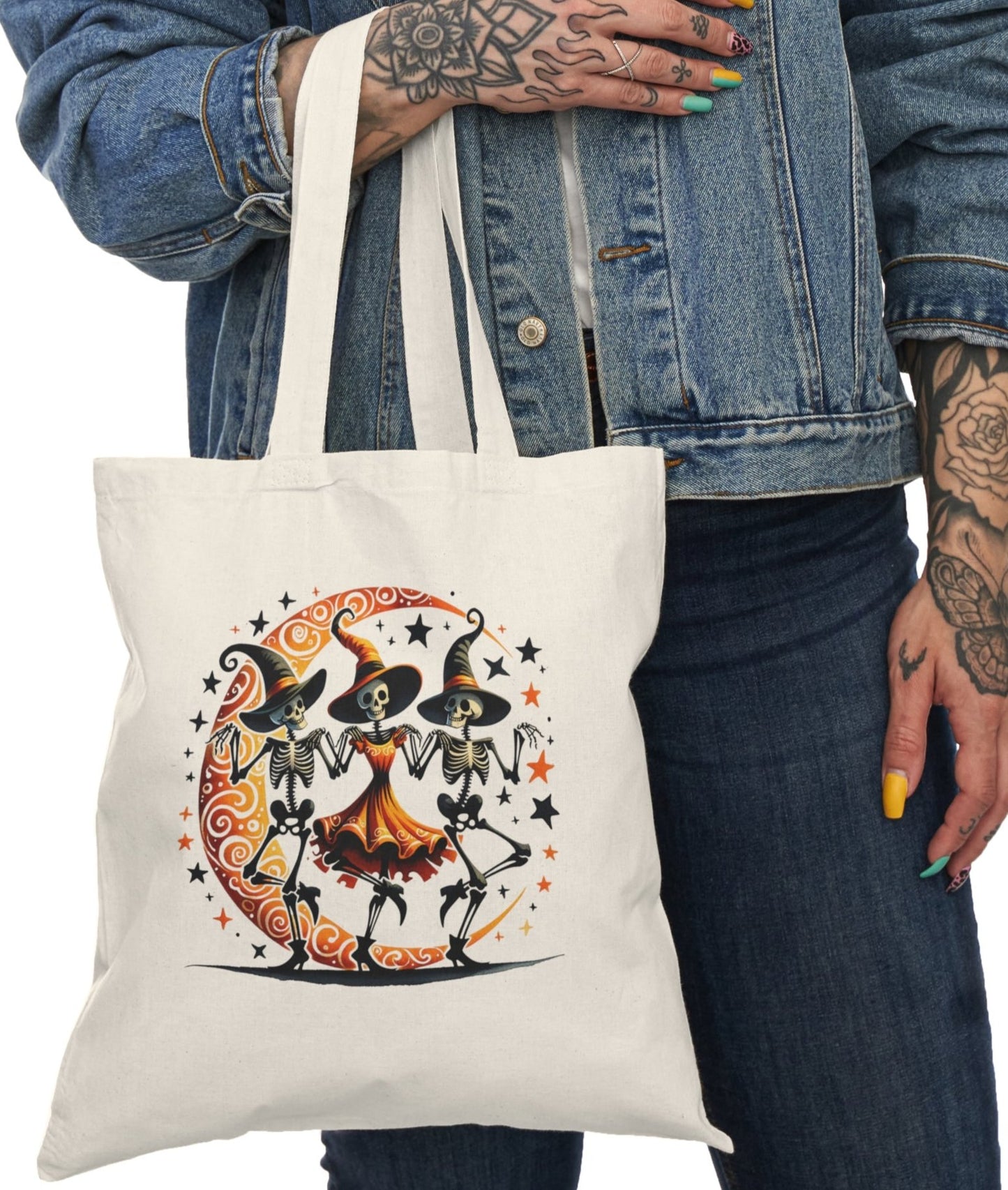 Tote, Hallowe'en, Canvas Bag, Natural, Shopping Bag
