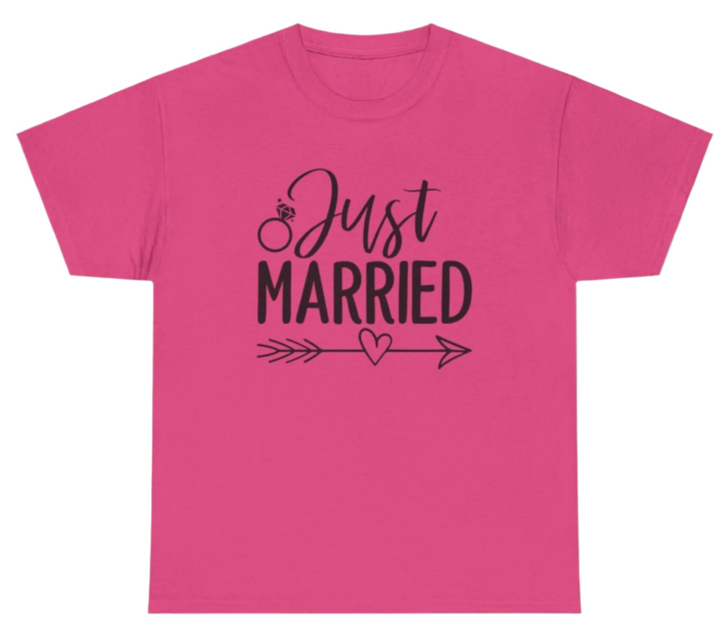 T-shirt, Just Married, Cotton Tee