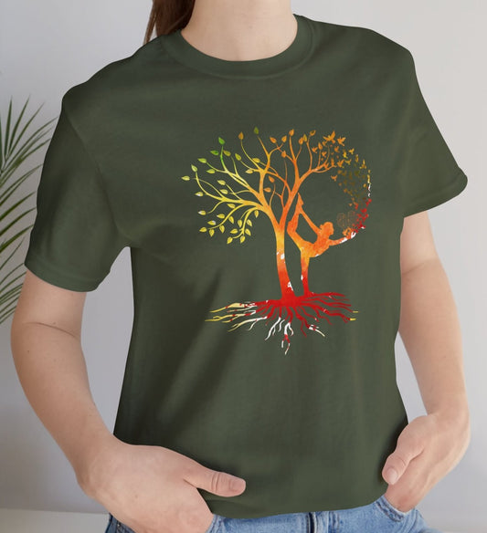 T-shirt, Yoga, Cotton Tee