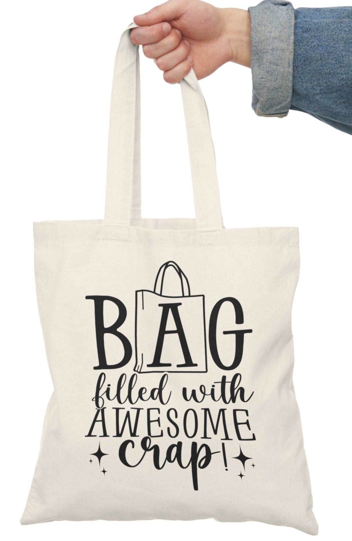 Shopping Bag, Canvas, Natural, Tote, Carry All