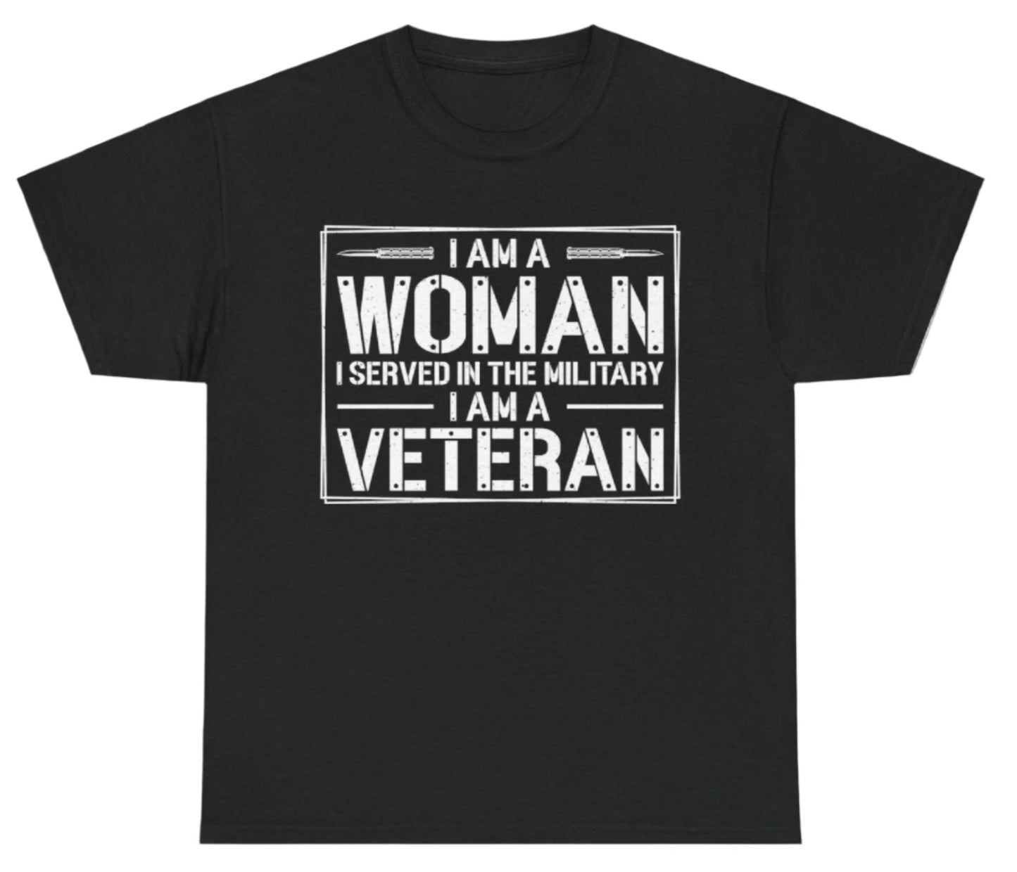 T-shirt, Woman Veteran, Cotton Tee