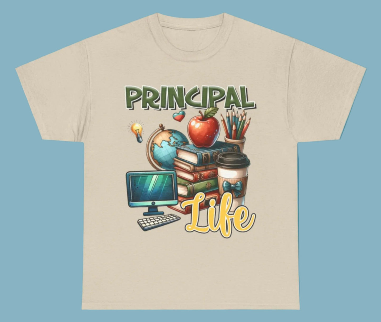 T-shirt, School, Principle, Cotton Tee