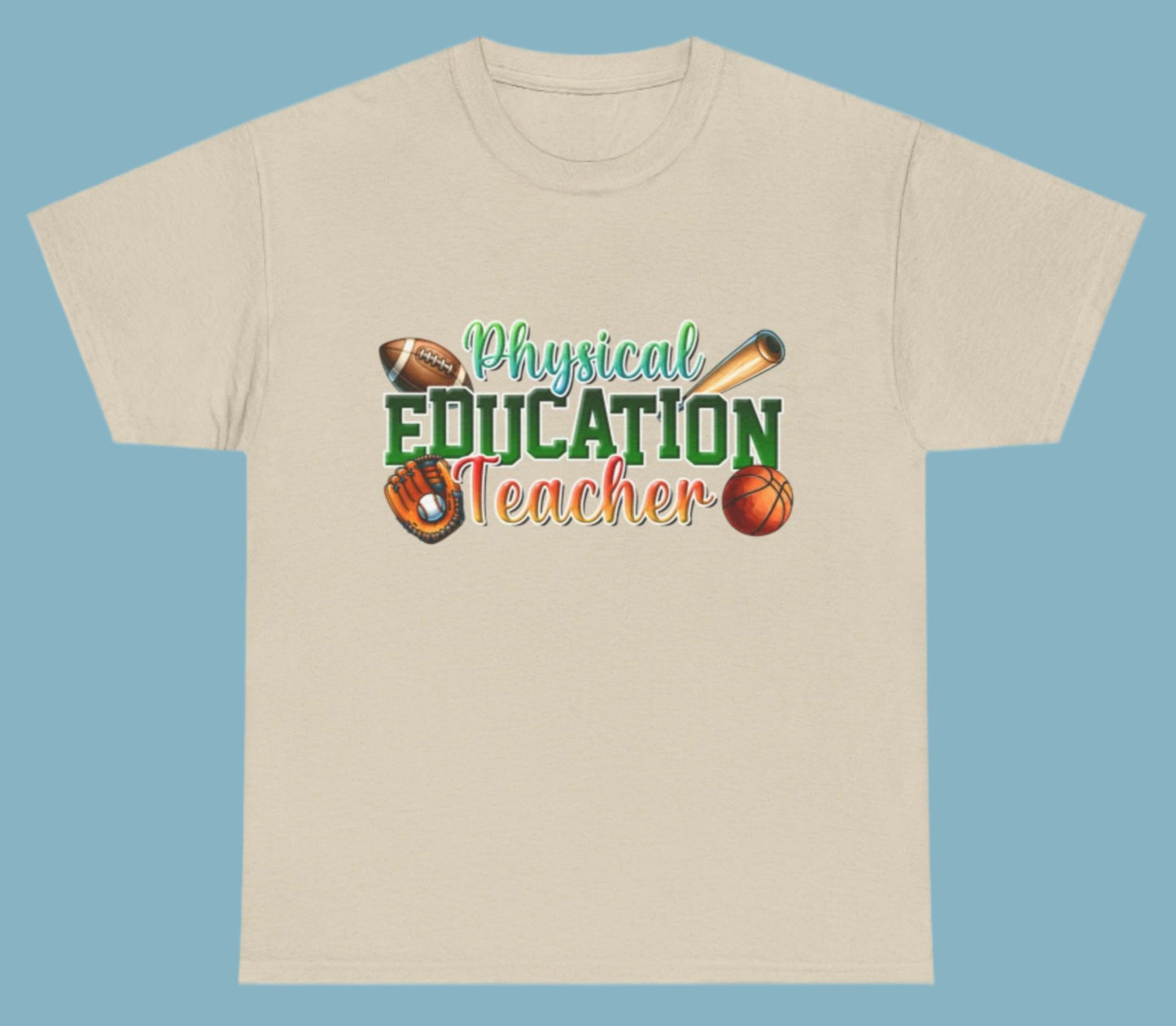T-shirt, Teacher, Physical Education, Cotton Tee