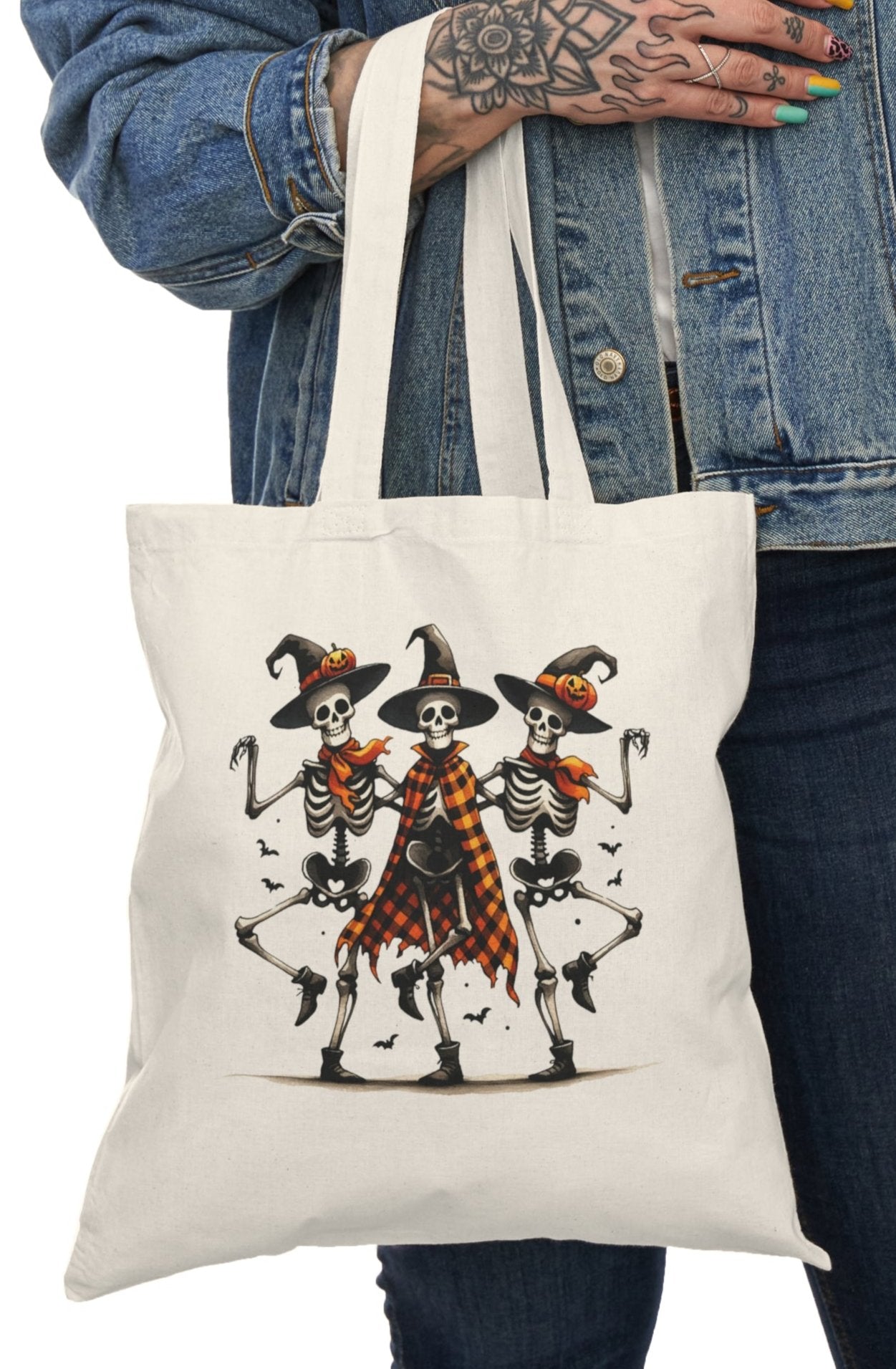 Tote, Hallowe'en, Canvas Bag, Natural, Shopping Bag