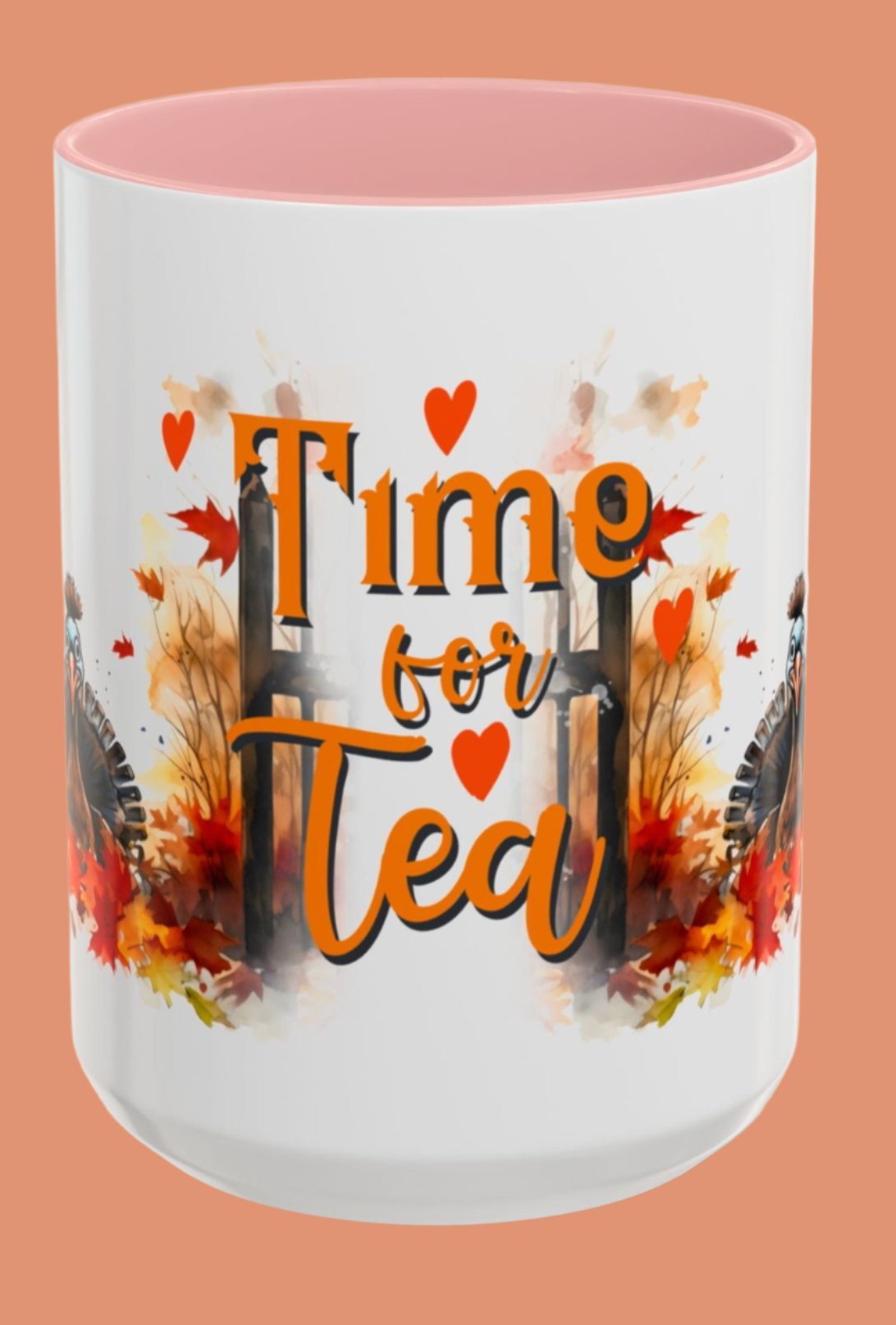 Tea Cup, Autumn, Accent Coffee Mug (11, 15oz)