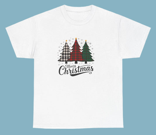 T-shirt, Christmas, Tree Trio,  Cotton Tee