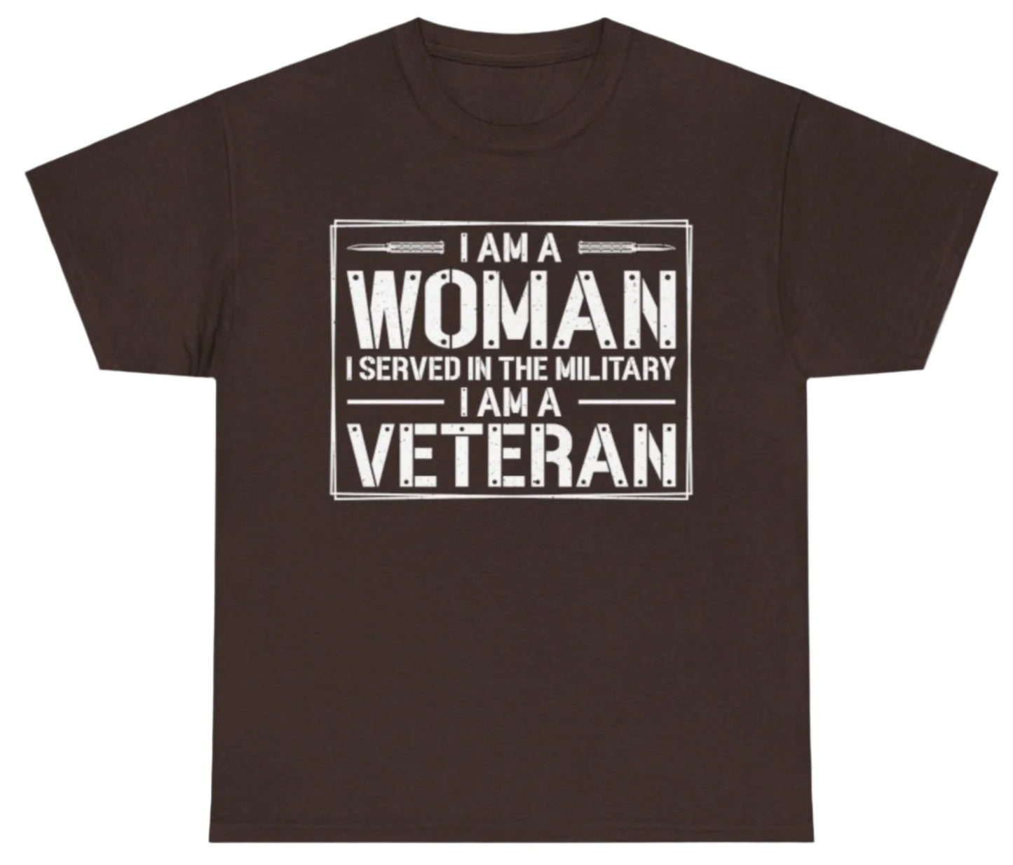 T-shirt, Woman Veteran, Cotton Tee