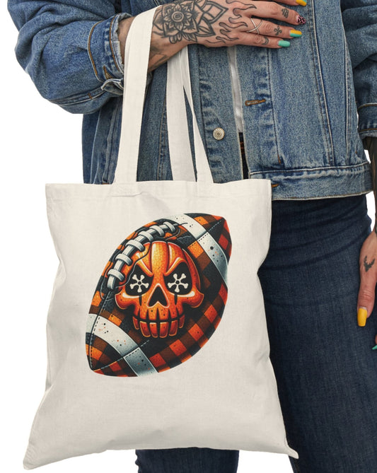 Tote, Hallowe'en, Football, Canvas Bag, Natural, Shopping Bag