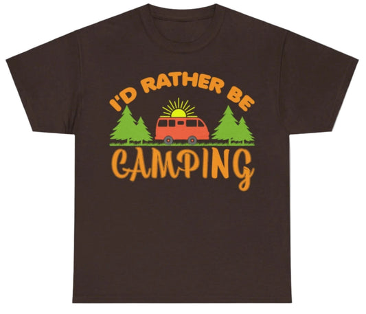 T-shirt, Camping, Cotton Tee