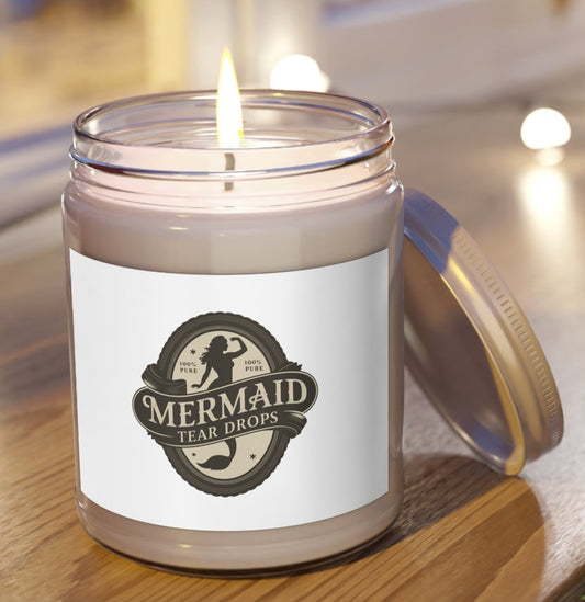 Candle, Jar, Mermaid Tear Drops, Scented, Set