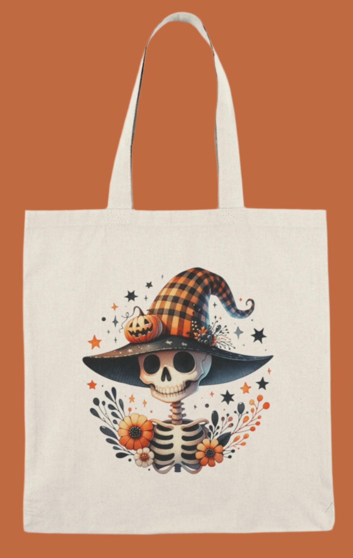 Tote, Hallowe'en, Canvas Bag, Natural, Shopping Bag