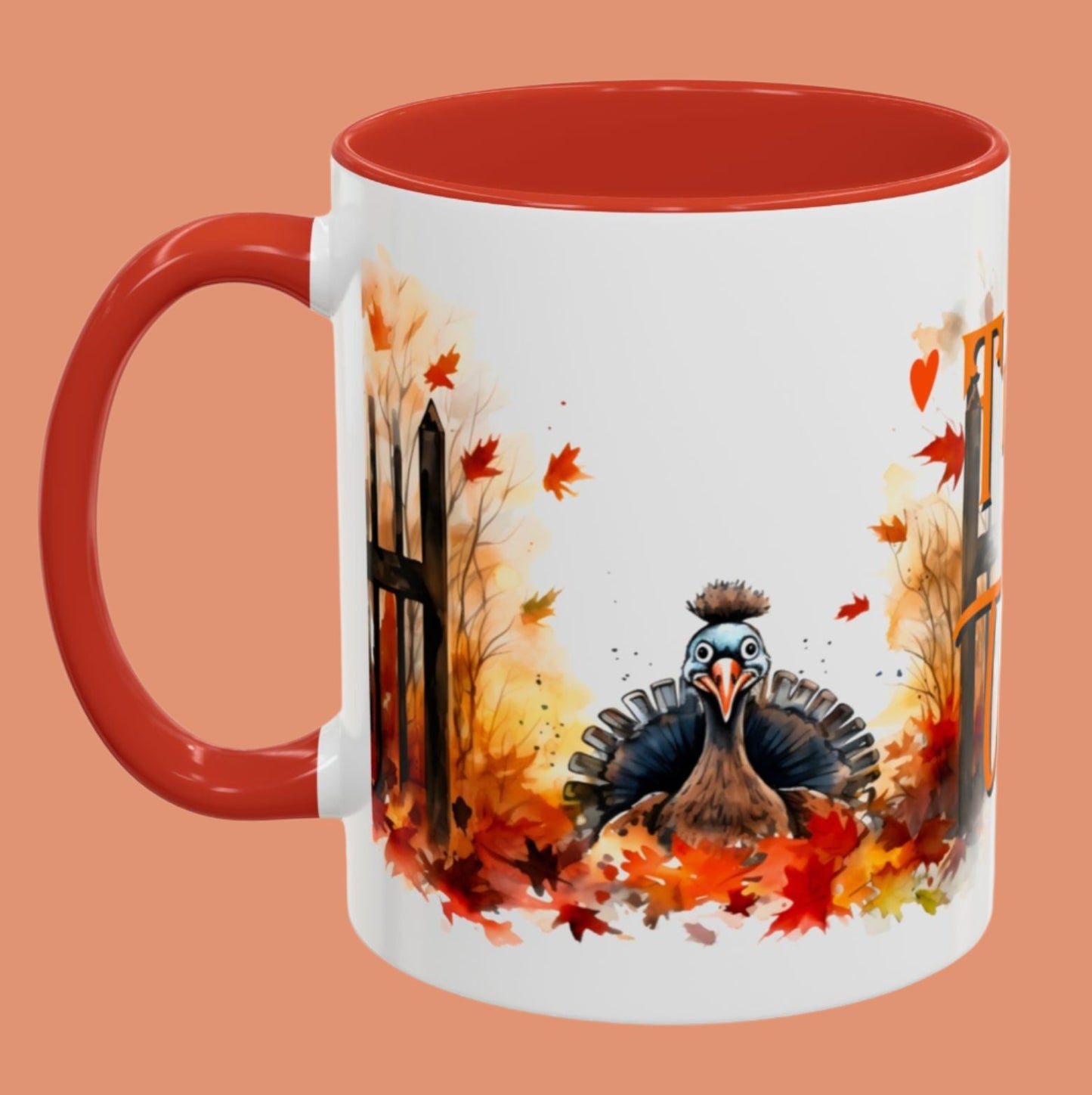 Tea Cup, Autumn, Accent Coffee Mug (11, 15oz)