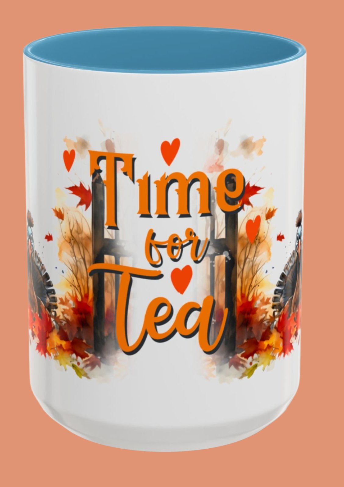 Tea Cup, Autumn, Accent Coffee Mug (11, 15oz)