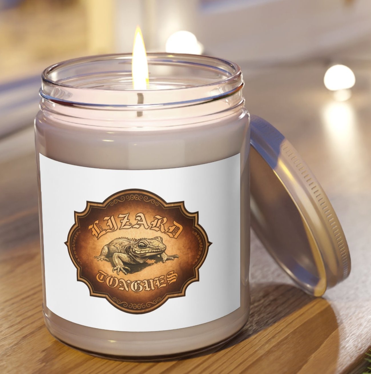 Candle, Jar, Lizard Tongue, Scented, Set