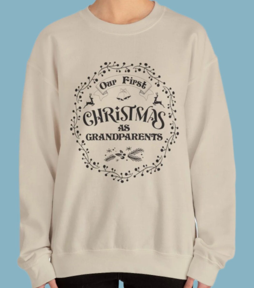 Sweater, Christmas, New Grandparents, Sweatshirt