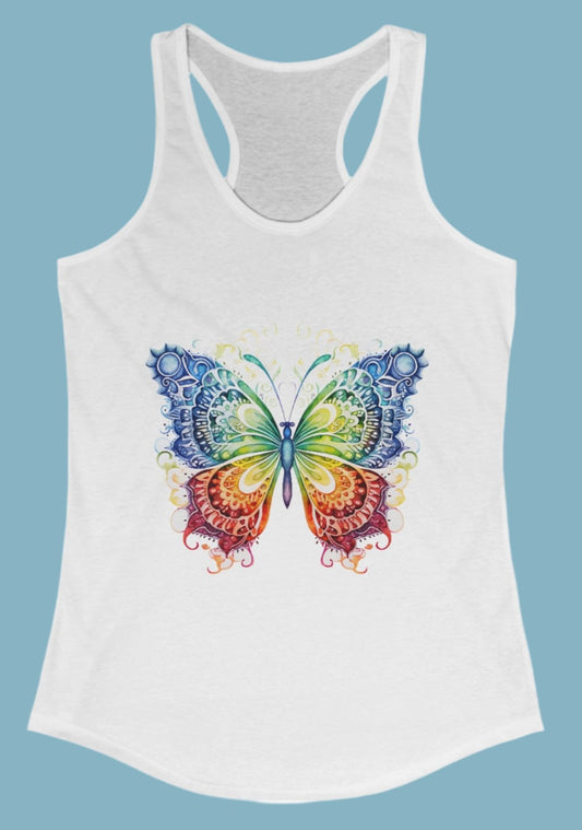 Tank Top, Butterfly, Racerback