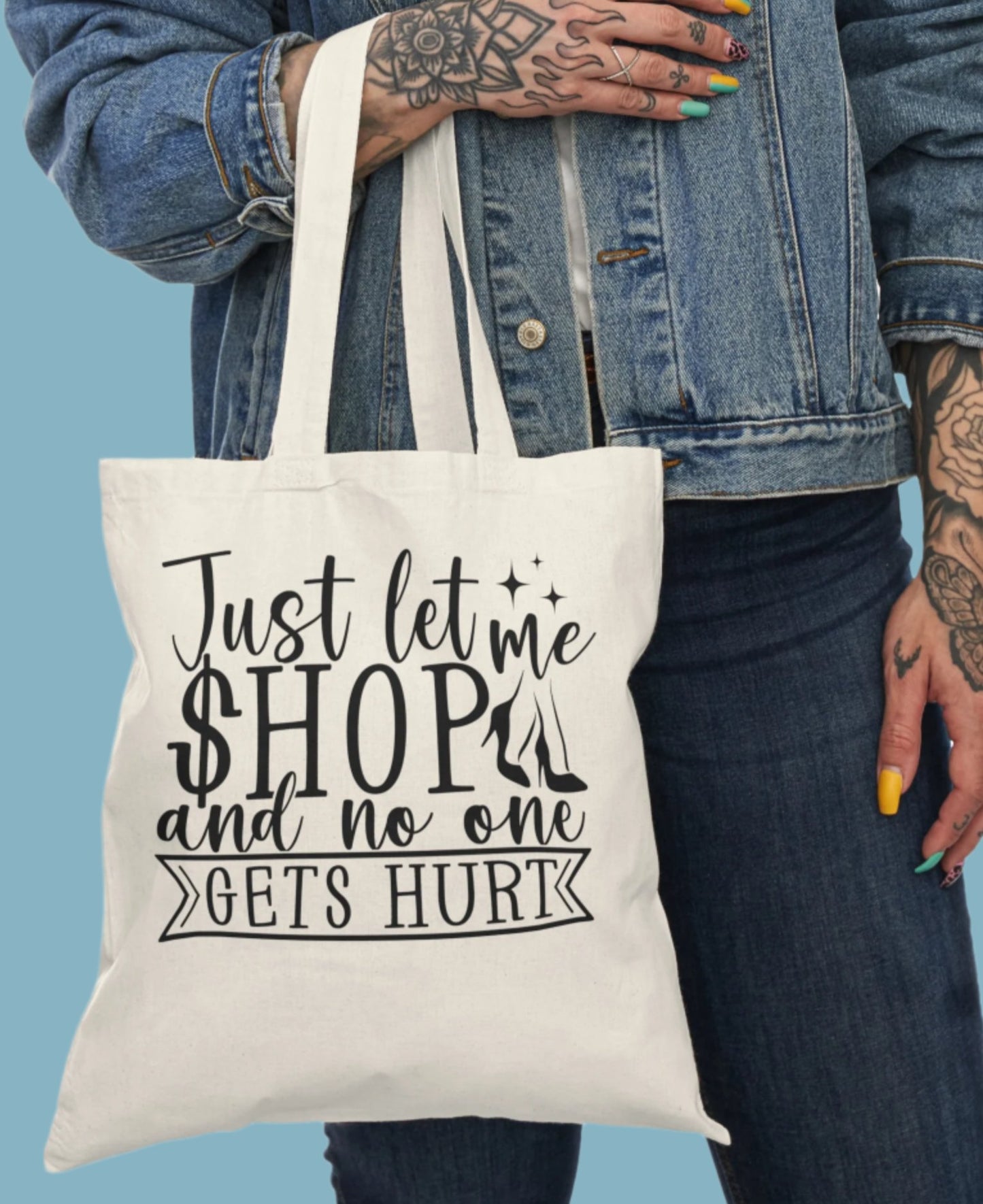 Shopping Bag, Canvas, Natural, Tote, Carry All
