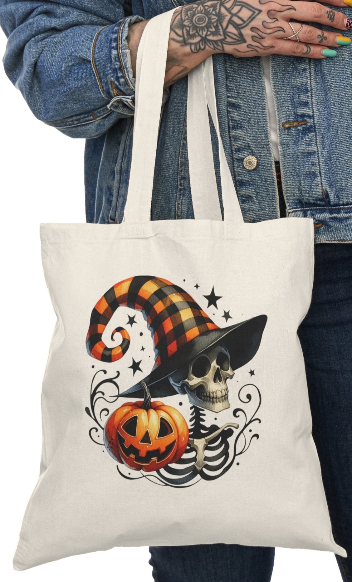 Tote, Hallowe'en, Canvas Bag, Natural, Shopping Bag