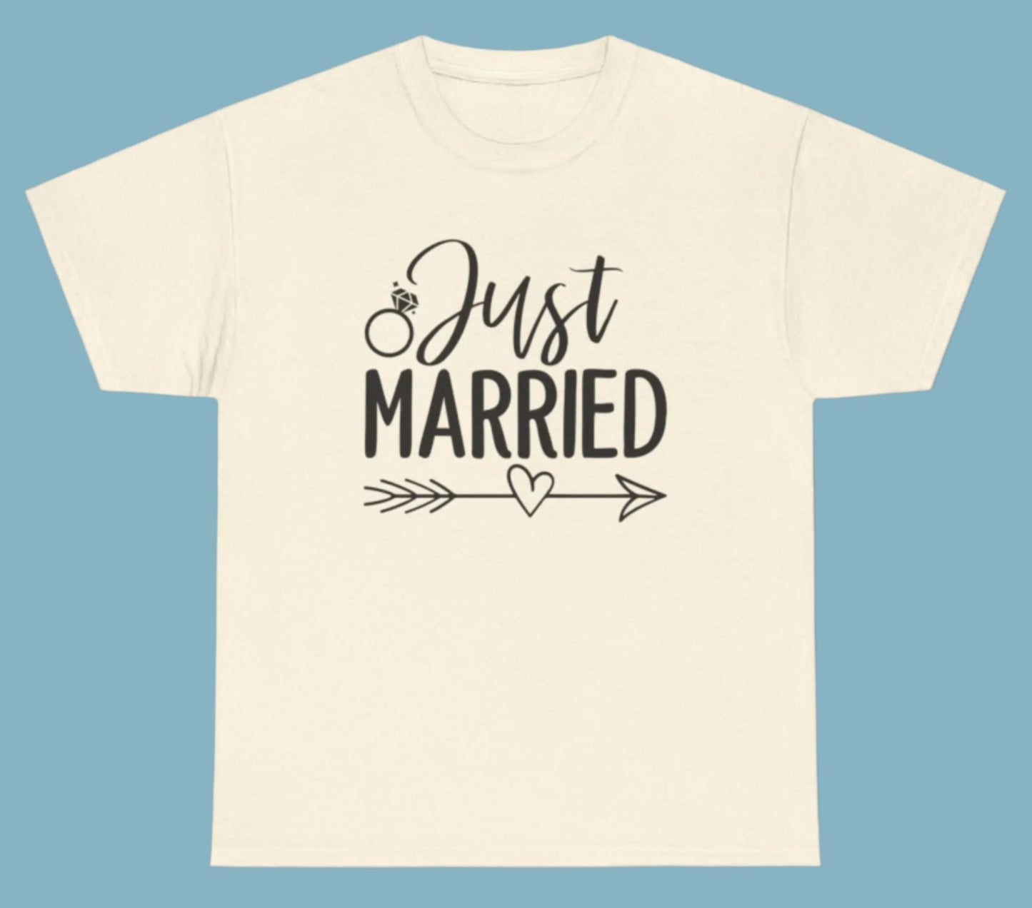 T-shirt, Just Married, Cotton Tee