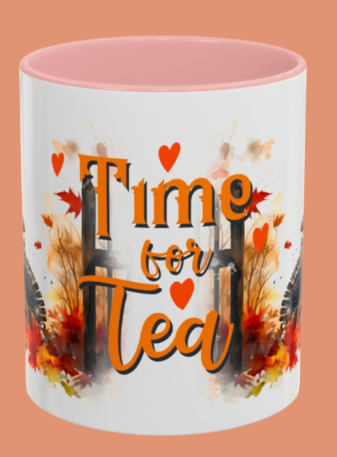 Tea Cup, Autumn, Accent Coffee Mug (11, 15oz)