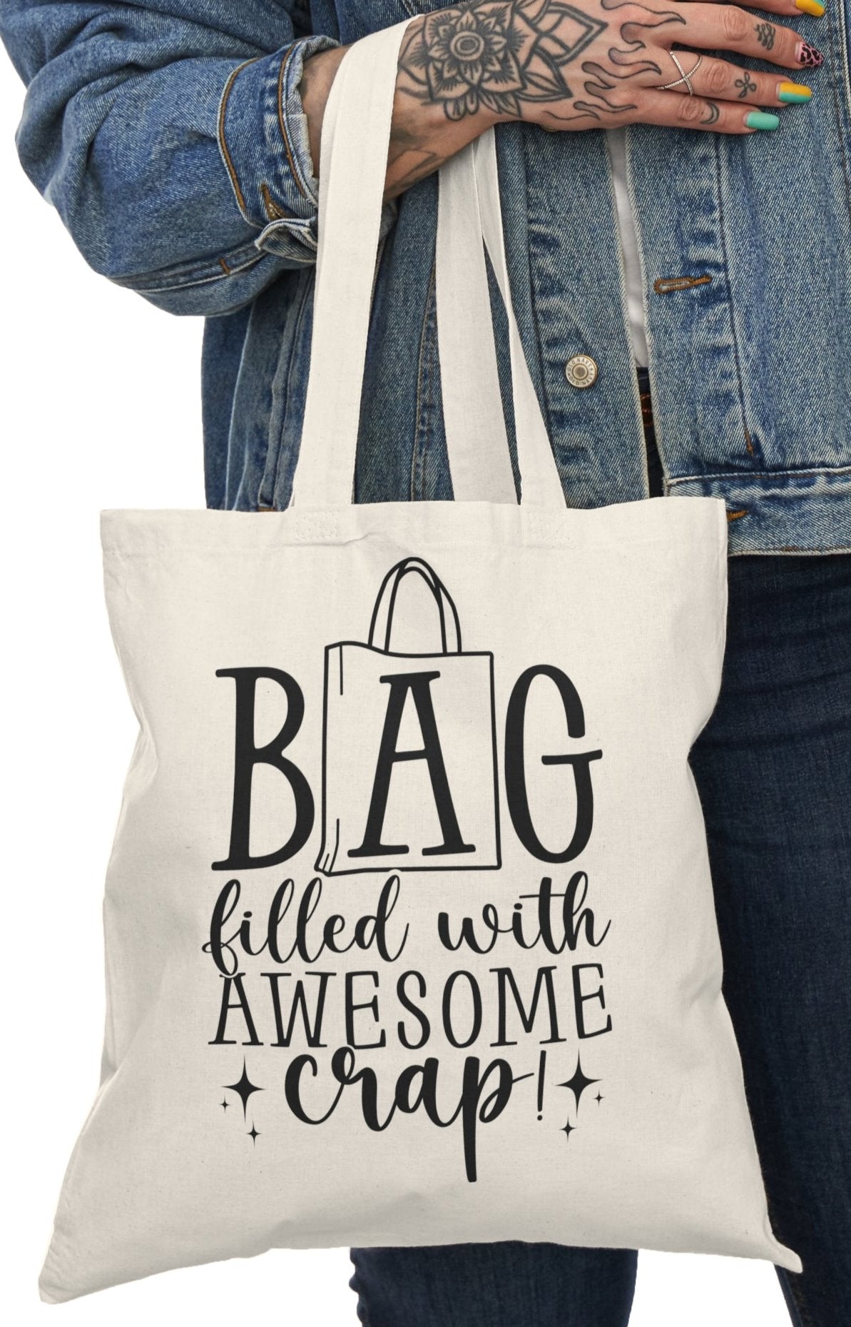 Shopping Bag, Canvas, Natural, Tote, Carry All