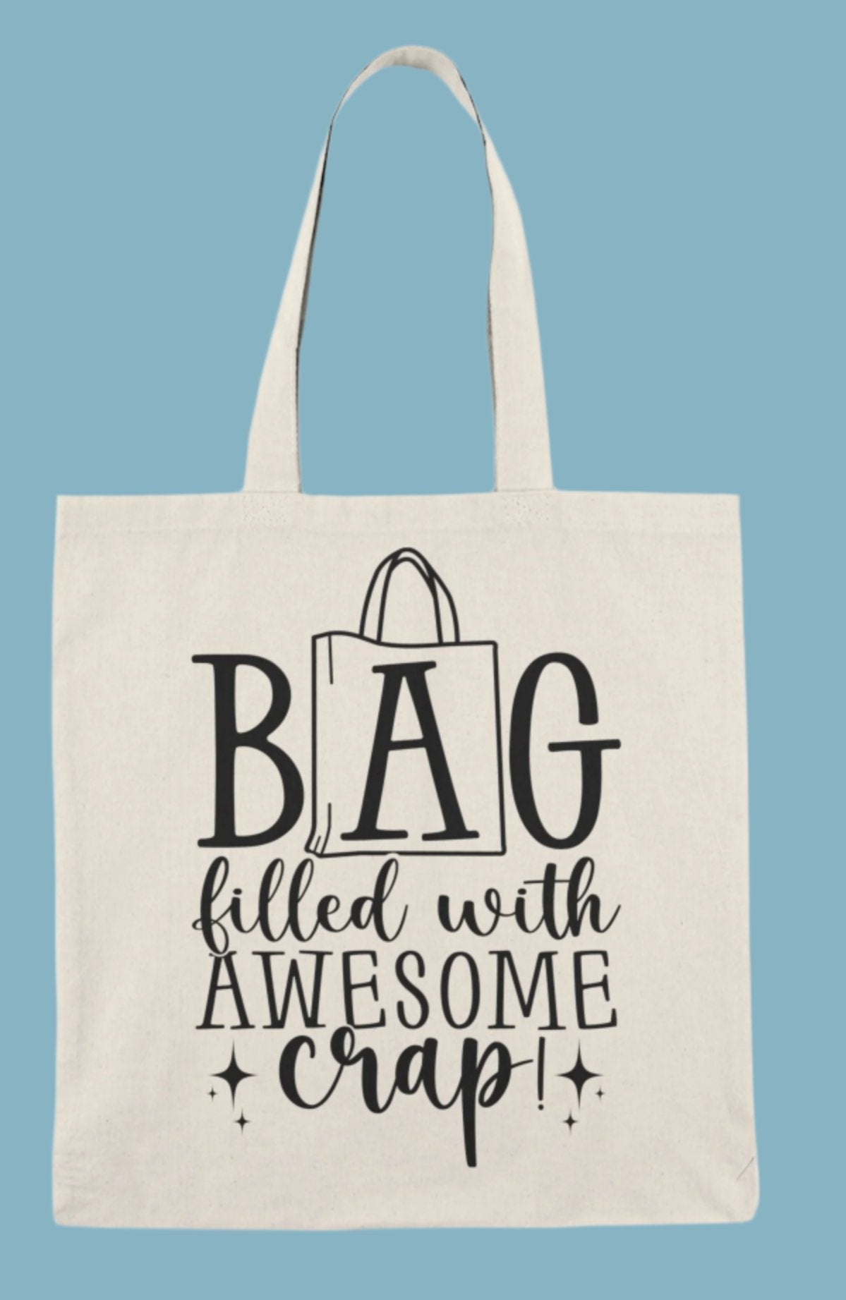 Shopping Bag, Canvas, Natural, Tote, Carry All