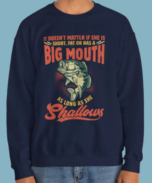 Sweater, Fishing, Crewneck, Sweatshirt