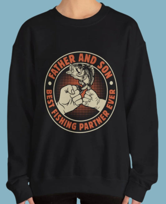 Sweater, Fishing, Crewneck, Sweatshirt