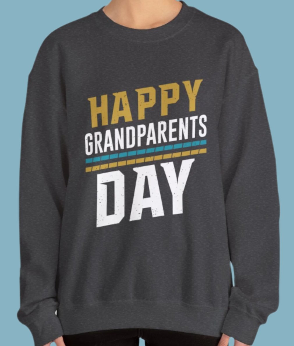 Sweater, Grandparents, Crewneck, Sweatshirt