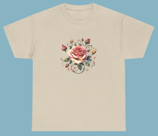 T-shirt, Flowers, Cotton Tee